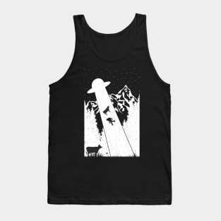 Bigfoot Ufo Abduction Cow Abducted Tank Top